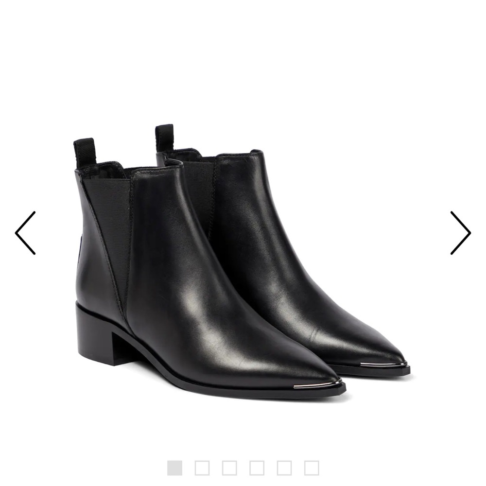 Acne Studios Jensen Boots In Black Leather Size 37 Gem